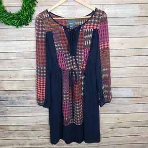 Maeve by Anthropologie Boho Long Sleeve Dress